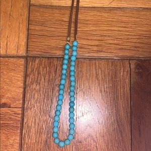 turquoise leather necklace